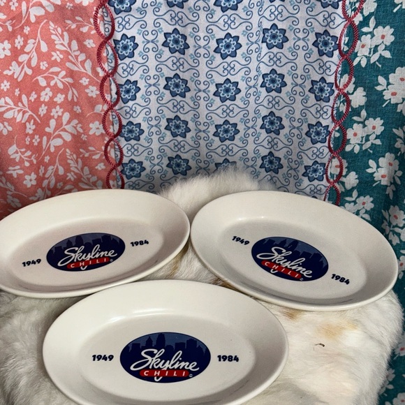 Vintage Collectors Skyline Plates Set